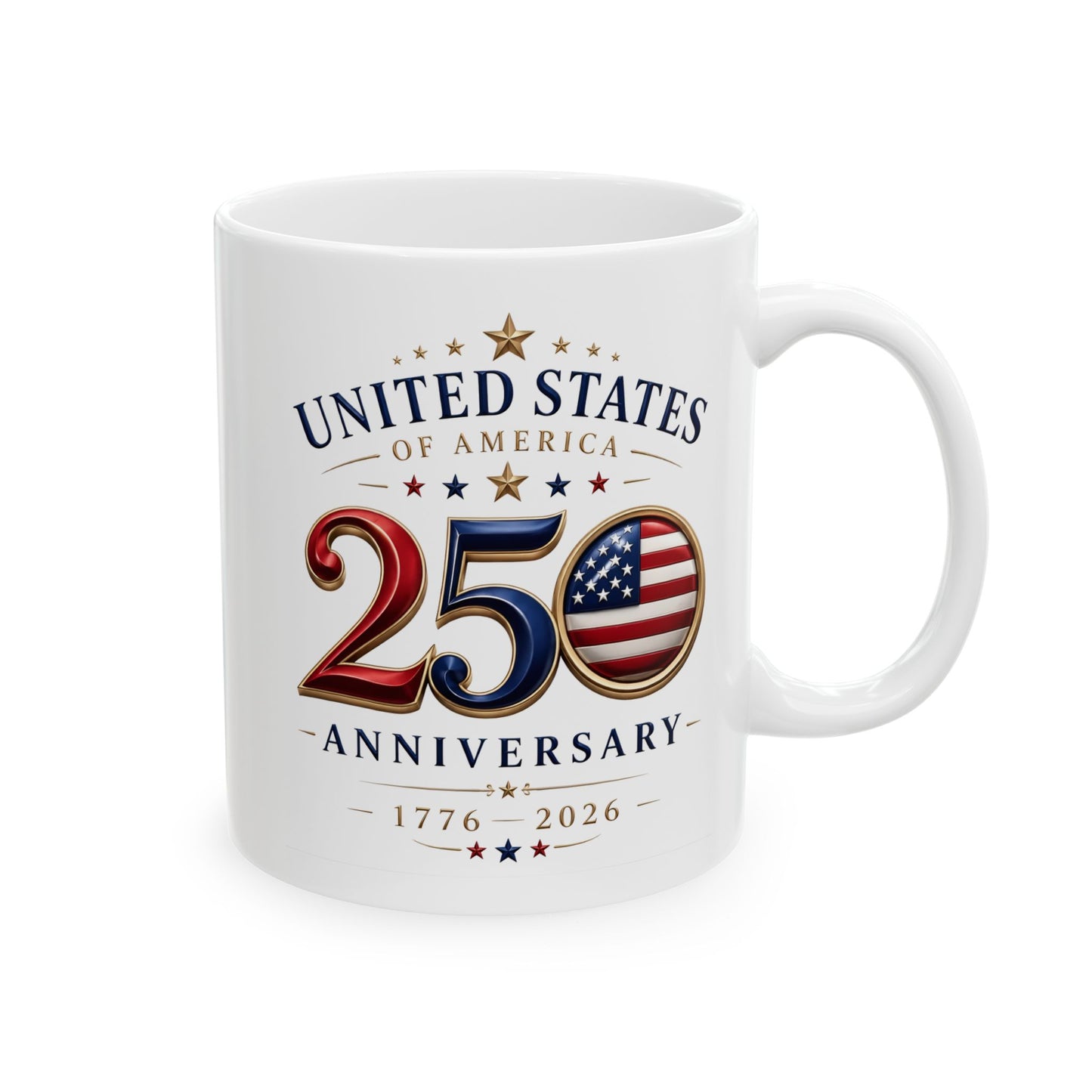 Patriotic 250st Anniversary Ceramic Mug 11oz/15oz
