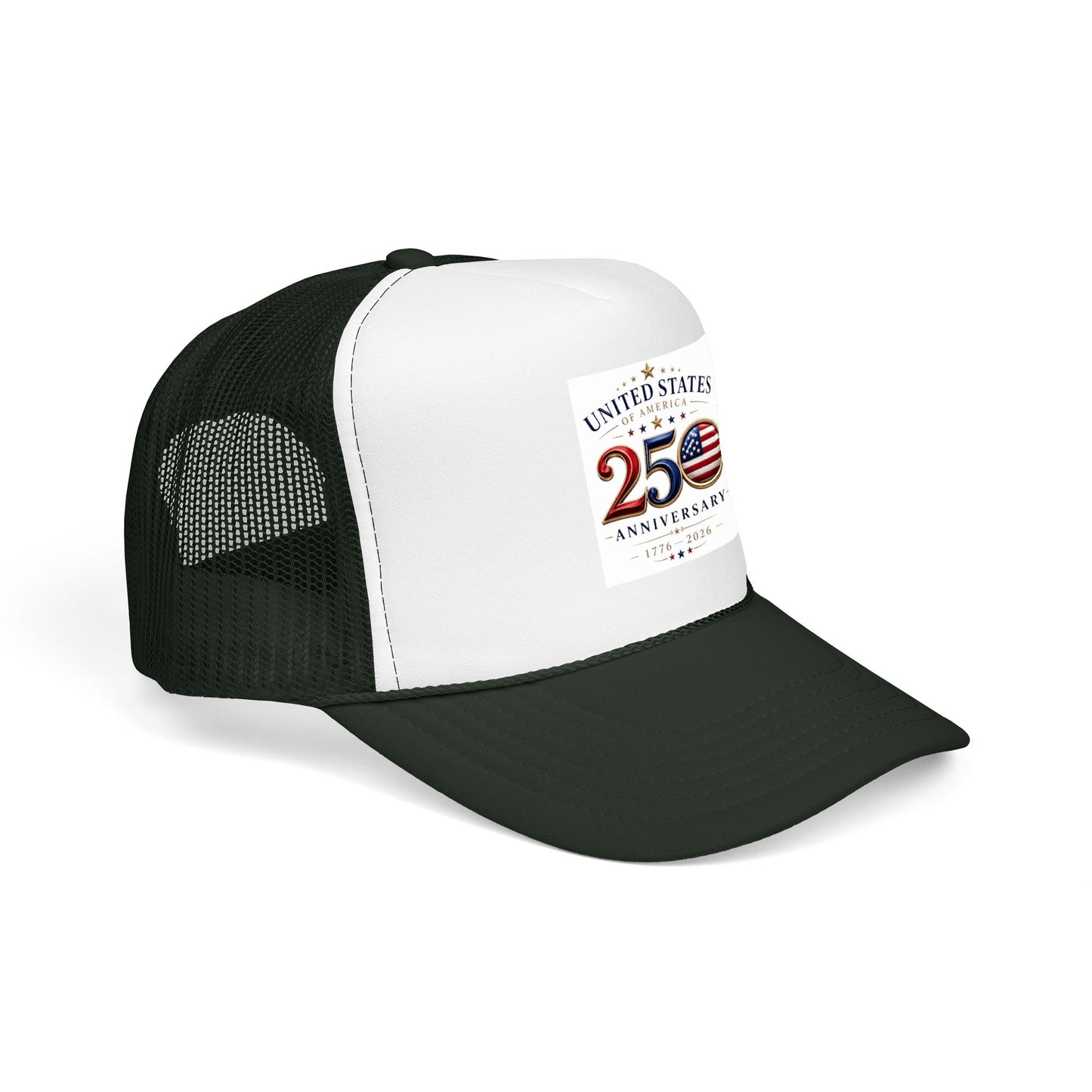 250th Anniversary Trucker Hat — United States Patriotic Foam Cap