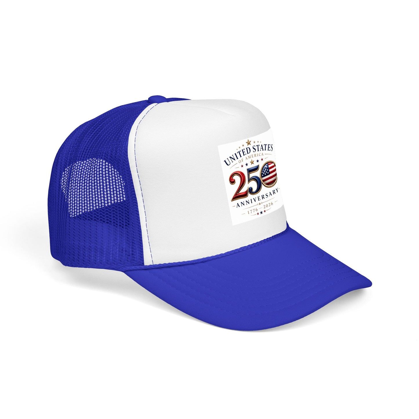 250th Anniversary Trucker Hat — United States Patriotic Foam Cap