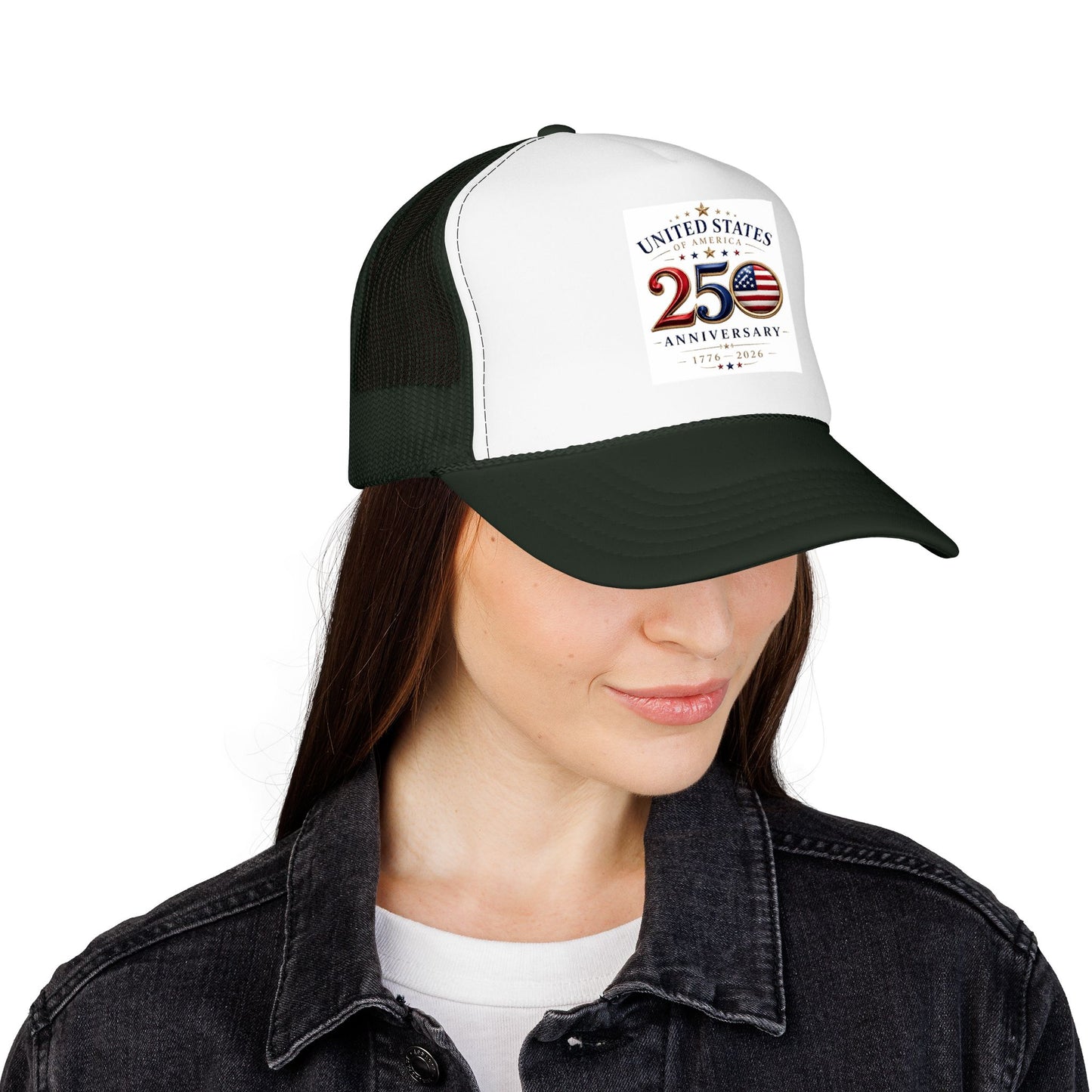 250th Anniversary Trucker Hat — United States Patriotic Foam Cap