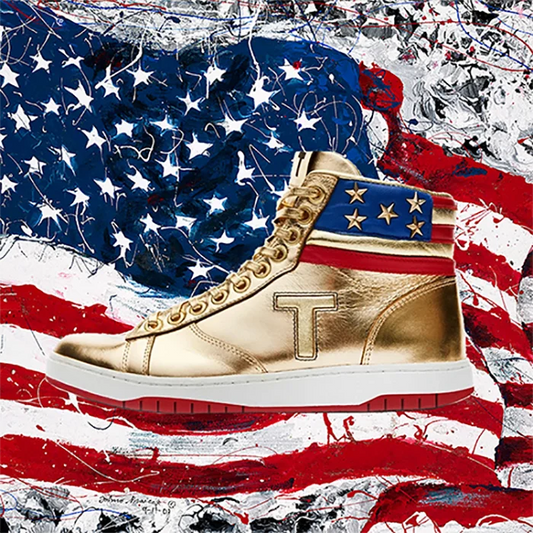 GOLD HIGH-TOP SNEAKERS